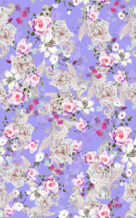 数码印花花朵