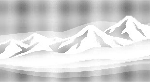 雪山风景图