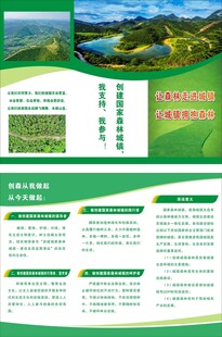 森林城市宣传单张