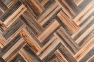 人字拼木地板纹理特写