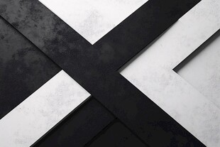 黑白几何交错背景图案
