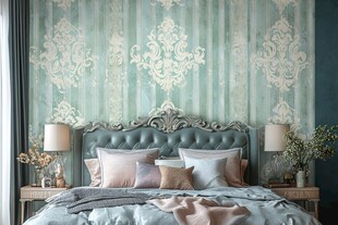 欧式典雅风卧室温馨场景