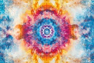 绚丽多彩的抽象对称图案