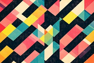 多彩几何图案背景纹理