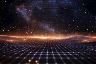 璀璨星际下的科技网格空间