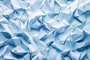 蓝色褶皱纸张纹理背景