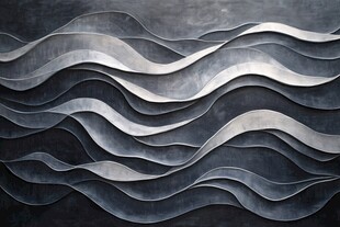 金属波浪纹理艺术背景