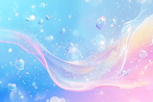 梦幻气泡流体渐变背景图