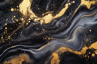 黑金流体艺术纹理背景图