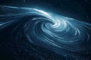 深邃宇宙漩涡星系图景