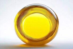 圆润黄玻璃球 质感十足