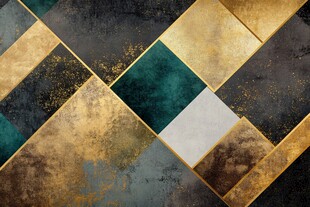 奢华几何拼色瓷砖图案