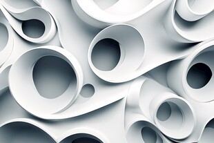 立体环形抽象几何图案