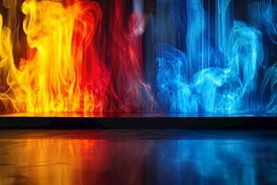 炫彩火焰光影艺术画面