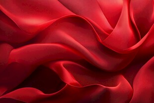 红色绸缎纹理背景图