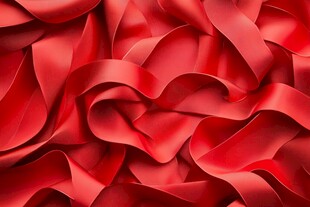 红色绸带纹理背景图案