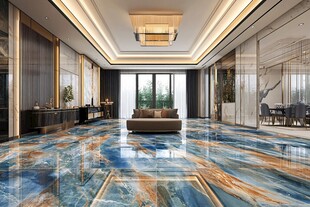 奢华大理石客厅室内空间