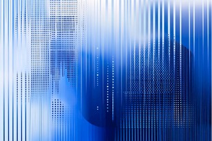 蓝色科技风抽象线条背景图