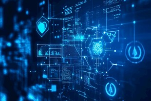 科技界面 数字与符号的交织