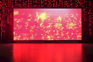 红色动感舞台显示屏画面