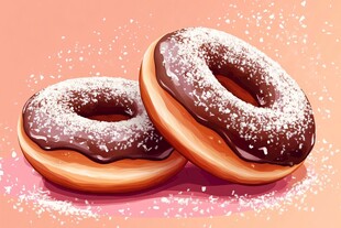 甜蜜巧克力甜甜圈