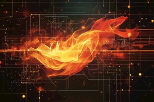 科技火焰 未来感的视觉冲击