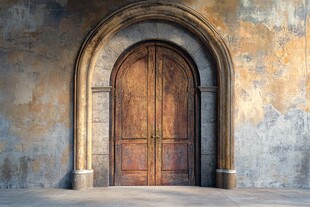 复古拱形木门的独特魅力