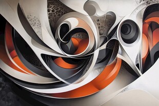 抽象几何动感艺术图案