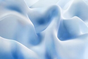 轻柔蓝白绸布纹理