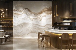 大理石吧台餐厅优雅空间