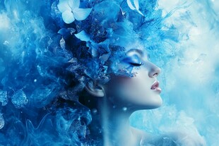 梦幻蓝调蝴蝶仙子