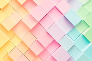 多彩方块几何图案背景