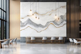 现代奢华大理石纹理客厅