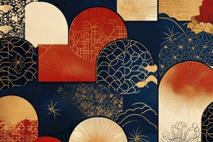 日式几何风传统图案集合