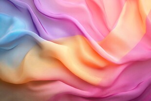 梦幻渐变彩色丝绸纹理