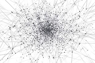 抽象网络节点连接图案