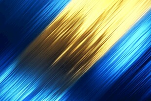 蓝金渐变动感线条背景图