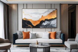 现代简约风客厅艺术装饰