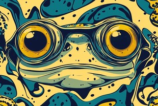 大眼青蛙的奇幻卡通世界