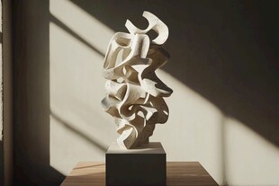 抽象雕塑艺术 光影下的美感