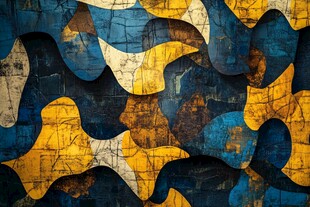 抽象几何拼接艺术背景图