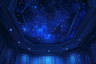 梦幻星空主题室内天花板