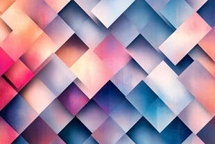 多彩几何方块拼接背景图