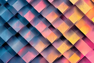 多彩菱形几何图案背景