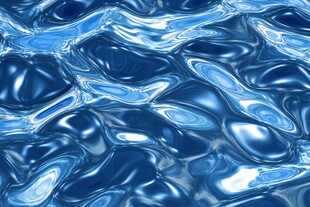 蓝色水波纹理背景图