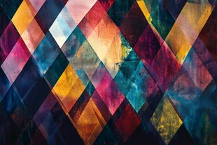 多彩几何图案背景纹理