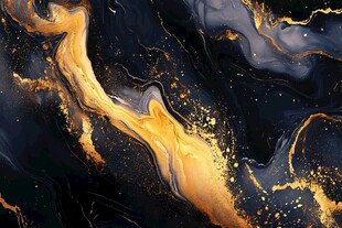 黑金流彩抽象艺术纹理