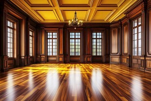 豪华古典风格的空旷大房间