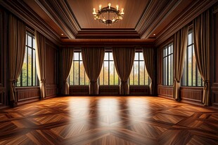 豪华复古风格的宽敞室内空间