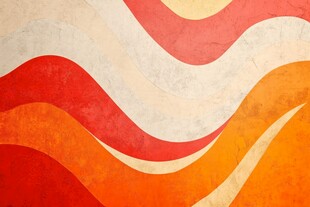 波浪形多彩复古风格背景